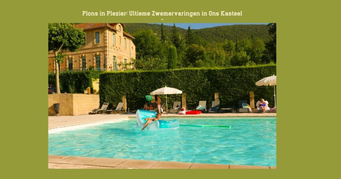 Chateau Des Gipieres Bij De Mont Ventoux Монбран-ле-Бен Екстериор снимка